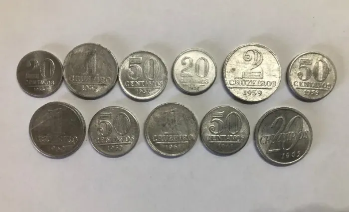 Moedas antigas Cruzeiro- Anos 50/60