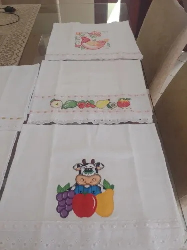 Pano de prato bordado