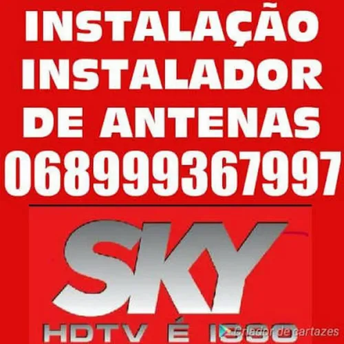 INSTALAÇÃO DE ANTENAS SINTONIA APONTAMENTO