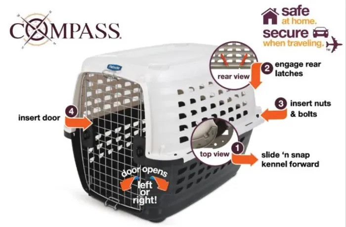Caixa Transporte para cães PetMate Compass Kennel