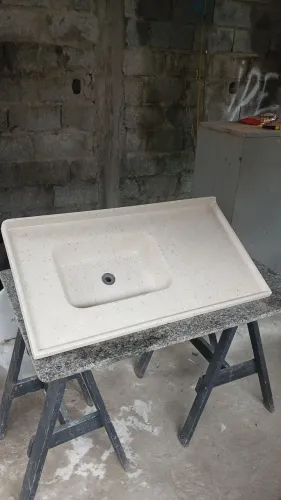 Pia de fibra para cozinha