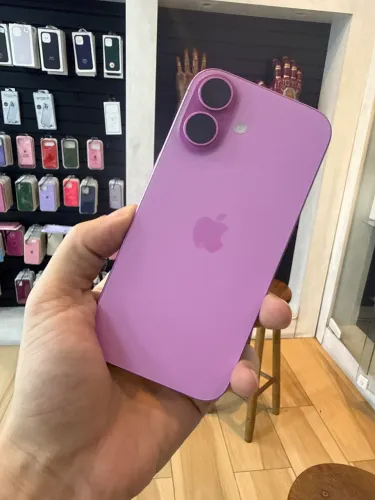Iphone 16 plus 256 - Bateria 88% Rosa - Loja fisica