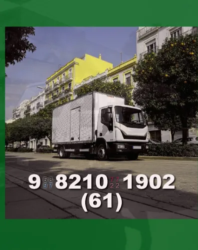 Frete para mudanças em Samambaia, Taguatinga e Ceilândia! Ligue agora e agende!