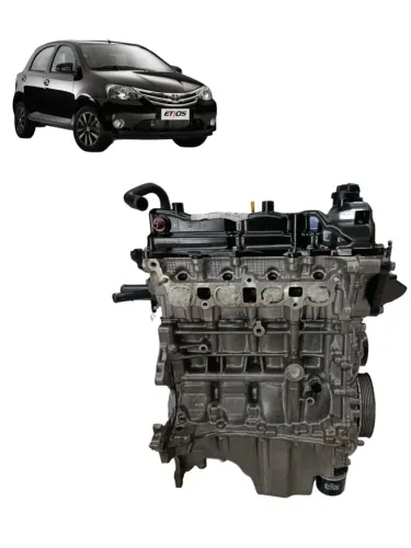Motor Parcial Toyota Etios 1.3 16v FLEX 90cv Revisado com Garantia e Nota Fiscal ?
