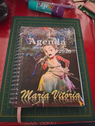 Personalize sua agenda, cadernos, livro, etc.