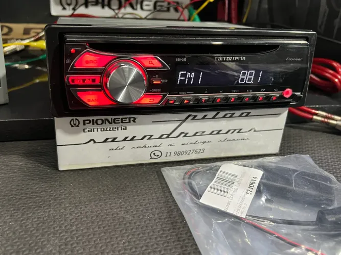 Carrozzeria Pioneer DEH 380 com Bluetooth