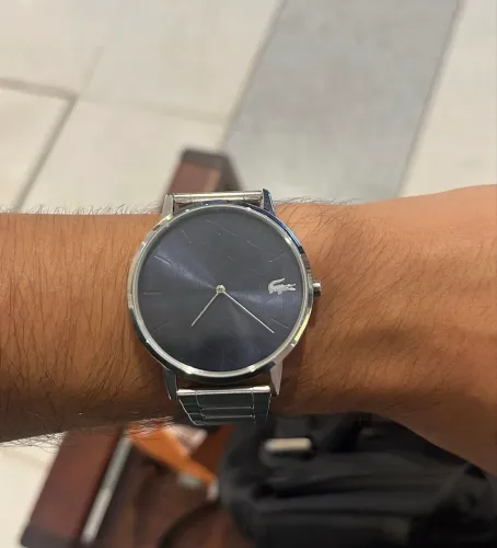 Relógio Lacoste Prata - Original