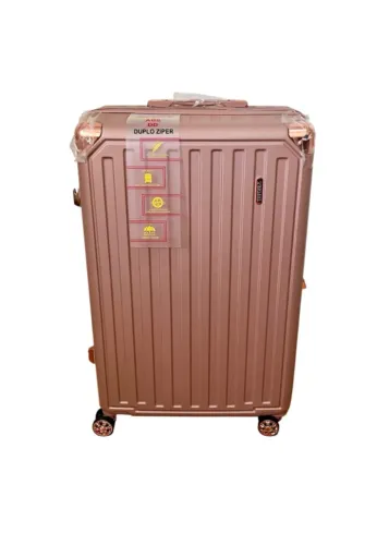 Mala de Viagem 33kg Grande G Rose Gold Ouro Rosa Lustar Plus