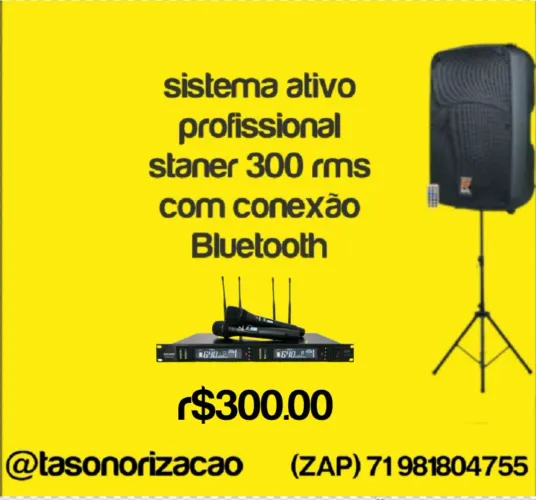 Caixa amprificada para eventos som