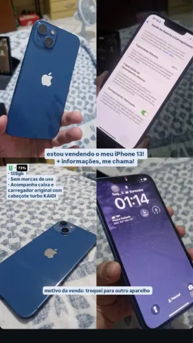 iPhone 13 Completo | 73% de bateria