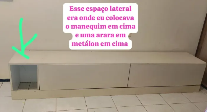 Móvel com 2 gavetões