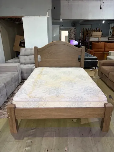 Cama casal + colchão ambos ótimos ( entrego )