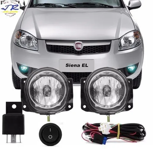Kit Farol Milha Novo Siena El 2012 2013 14 15 2016 2017 2018 Auxiliar Neblina