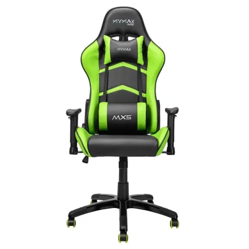 Cadeira Gamer MYMAX MX5 Giratória - Preta com Verde (Nova) 