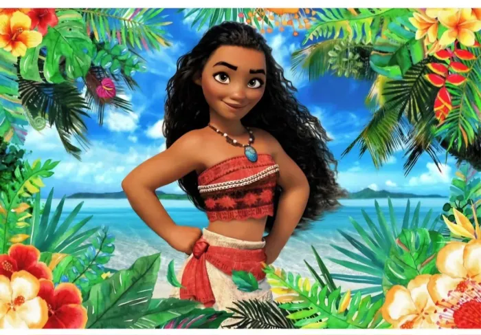 Kit painel e toalha de mesa moana