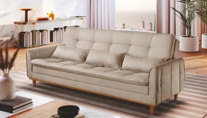 Sofá Cama Kairos, 3 Lugares e 2 Estágios s76
