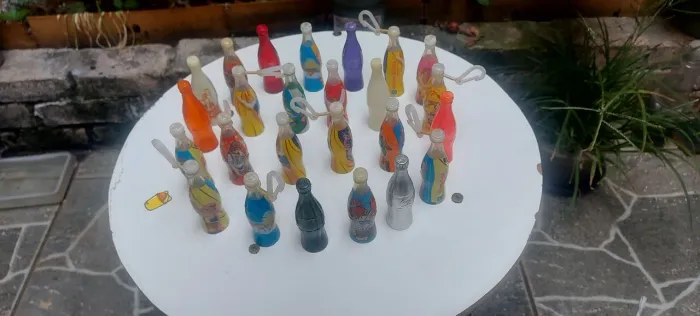 Coleção de garrafinha da Coca-Cola