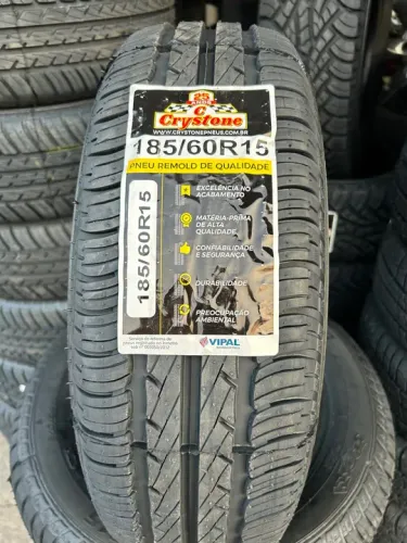Pneu 185/60r15 Crystone remolde novo 