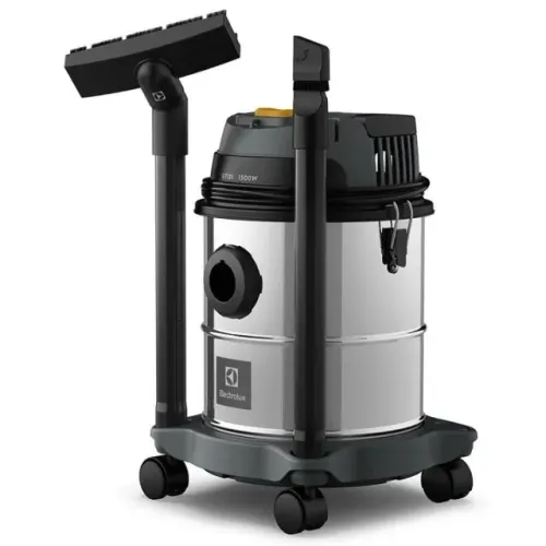 Aspirador Pó Água função sopro compacto inox 1500w 12l total 8,5l protetor térmico 