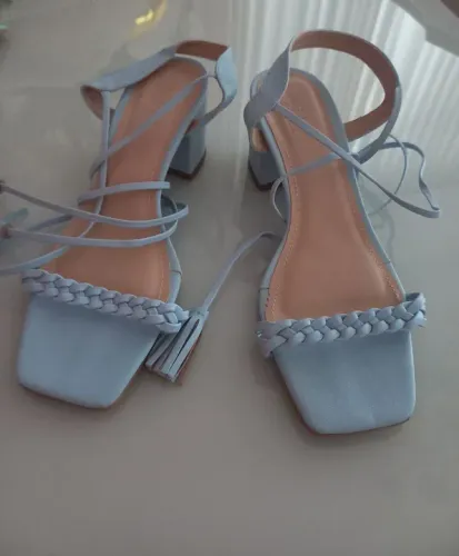 Sandália feminina azul