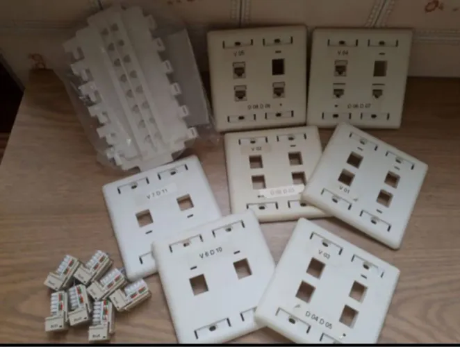 Espelhos 4x4 com Conectores RJ45 (LOTE)