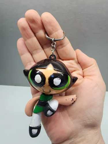Chaveiro Docinho das Meninas Superpoderosas" (The Powerpuff Girls) 9cm