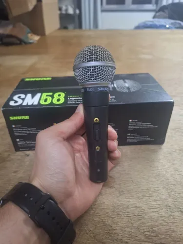 Vendo microfone shure com fio americano original