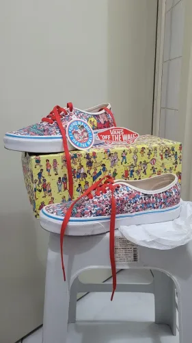 Tênis Vans Onde está Wally/Waldo - 37 - Original - Ed. Limitada 