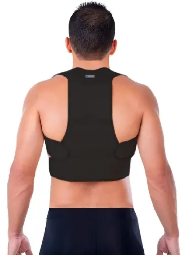 Corretor postural / Espaldeira Para Correção De Postura Adulto - Bio Ativa - Preta - Novo