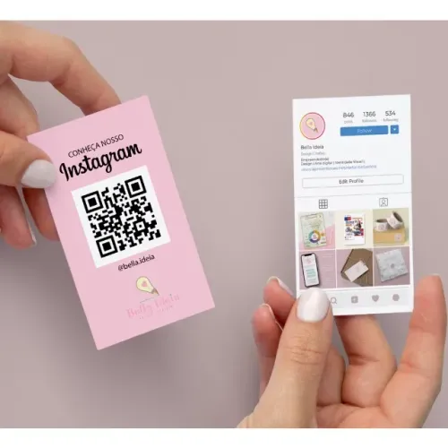 Cartão personalizado feed do instagram para sua loja