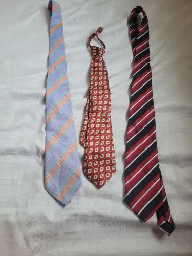 Lote 3 gravatas coloridas