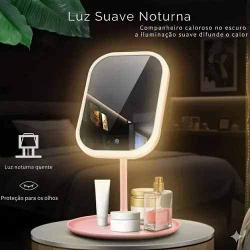 ESPELHO COM LED PARA MAQUIAGEM