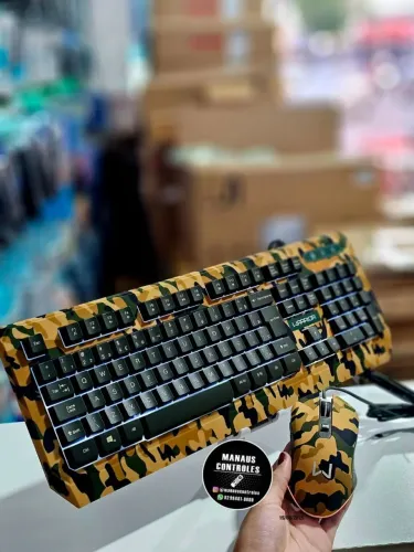 Ki teclado e mouse camuflado