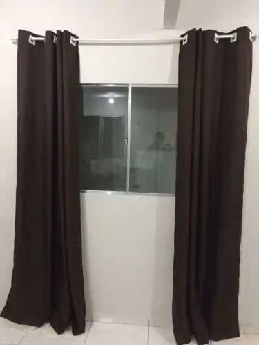 Cortina de sala com voil 