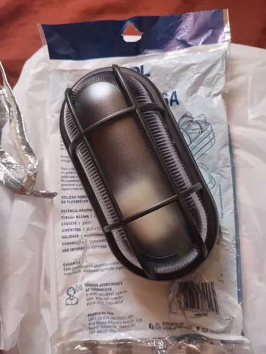 Arandela tartaruga nova preta