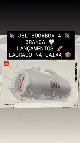 JBL BOOMBOX 4 BRANCA LANÇAMENTOS