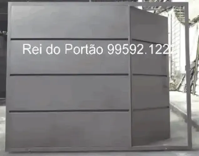 Portão da Fábrica - Fechadura reforçada e sistema anti furto