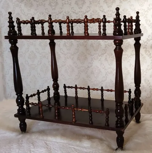 Carrinho de chá / bar em madeira nobre