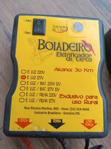 Eletrificador de Cerca Boiadeiro 30km novos voltagem 110V