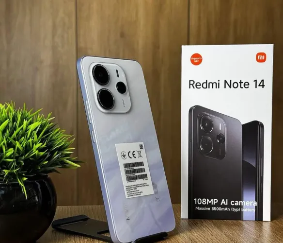 Smartphone lindo Desing e Alto desempenho Redmi Note 14 - 256Gb (Lilás)