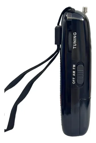 Rádio Portátil De Bolso Fm/am Kapbom 3325 Cor Preto Dc 3v