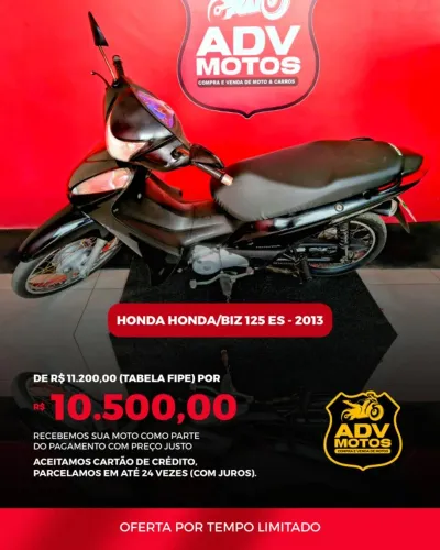 HONDA/BIZ 125 ES - ANO 2013