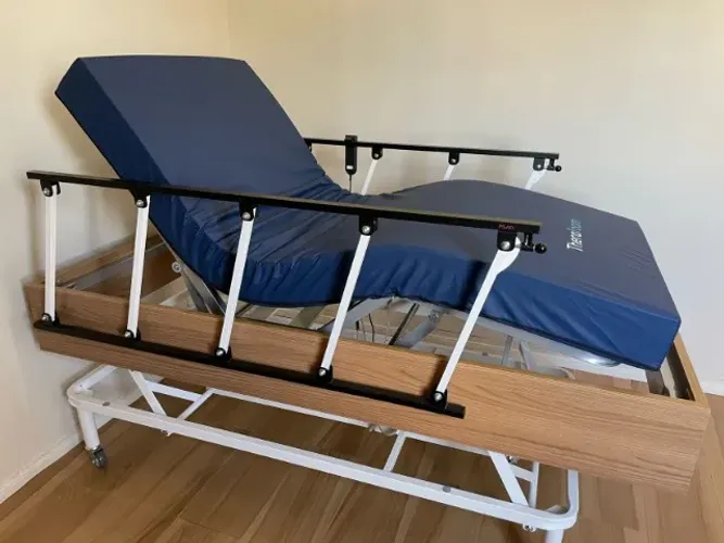 Cama Elétrica Pilati Magnum c/ Elev. EM GARANTIA+Kit Rodízio mais Alto+Colchão Antiescáras