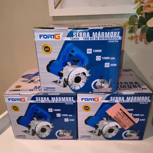 Serra mármore 1300W com kit de refrigeração
