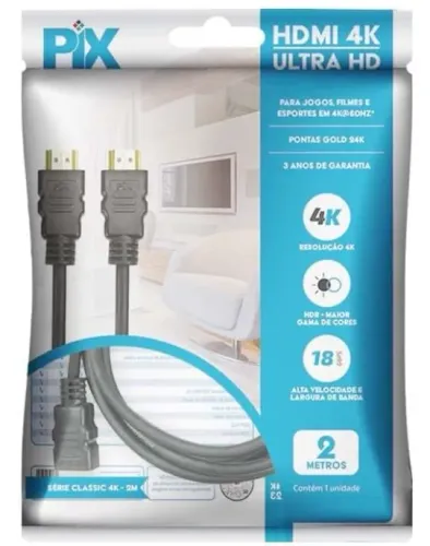 Cabo Hdmi 2.0 4K  2M