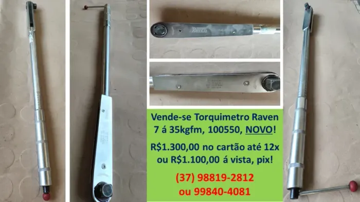 Torquimetro Raven 7 á 35kgfm, NOVO