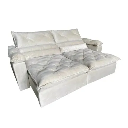 Sofá 5 Lugares Retrátil e Reclinável Conforto e Elegância!! 726tt6