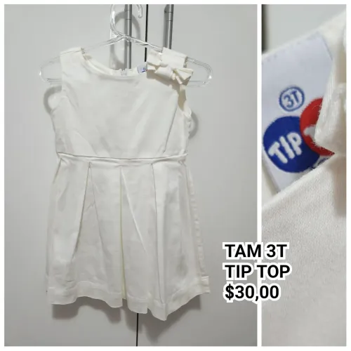 Vestido Tip Top 3T branco