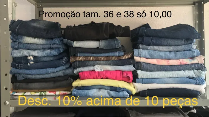 10 Calças Jeans - Tamanhos 36 e 38 - Promoção!