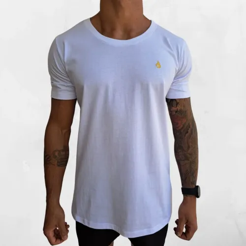 Camiseta gola canoa fio 30.1 penteado